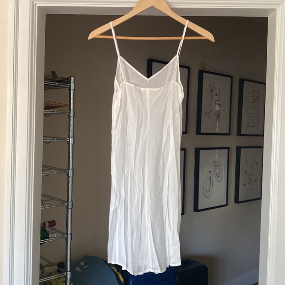 Maje White & Gold Maxi Dress sz 3 - Picture 10 of 11